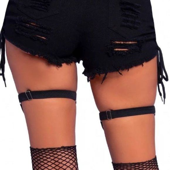 𝅺BAT Halloween Leg Garters - Picture 4 of 4